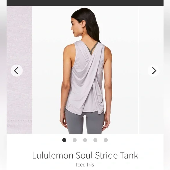 Lululemon Soul Stride Tank Iced Iris - Picture 12 of 12